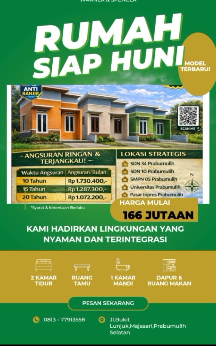 Rumah Siap Huni Majasari Green Hills
